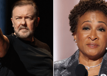 Ricky Gervais fans outraged as 'out of touch' Golden Globes host hijacks his victory speech to pay tribute to 'trans community'