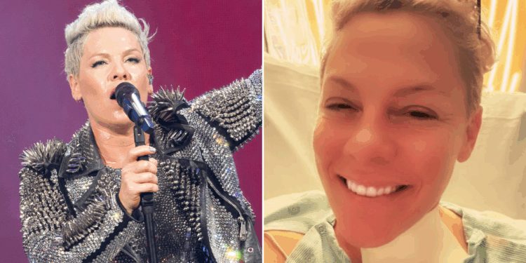 Singer Pink, 46, hospitalised on New Year's Eve as pop star flooded with well-wishes after detailing surgery ordeal