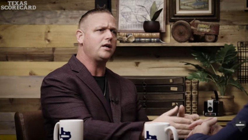 Evangelist David Stokely seen in a Jan. 4, 2026, interview with “Real Texans” host Michael Quinn Sullivan of Texas Scorecard.