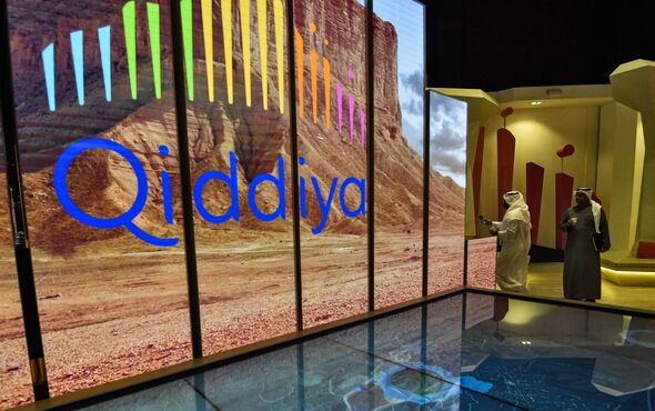 An advert for Qiddiya