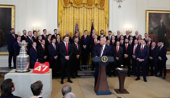 Trump Scores Unique Gifts While Having Fun at WH With Stanley Cup Champions – RedState