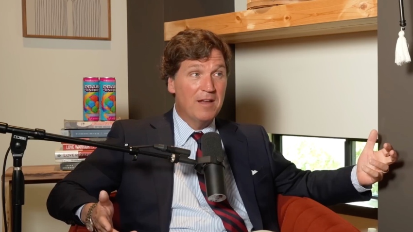 Political commentator Tucker Carlson discusses the dangers of pornography-induced fetishes during an interview on the 