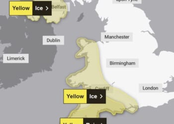 Met Office issues three yellow warnings as temperatures plunge to -2C