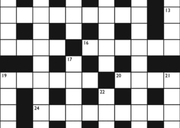 Crossword No. 1760