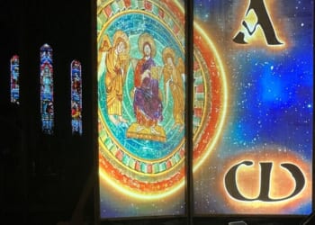 Art exhibition uses technology and sound to bring oldest complete Bible alive