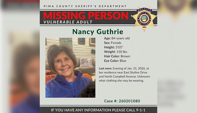 Concerning New Info in Nancy Guthrie Missing Person Case