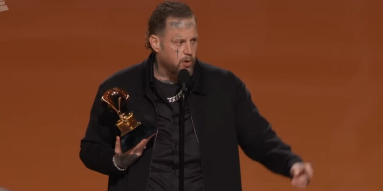 Jelly Roll uses 2026 Grammy Awards stage to share Gospel