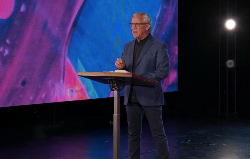 Bill Johnson, senior leader of Bethel Church in Redding, California, speaks during the International Healing Conference, May 2020.