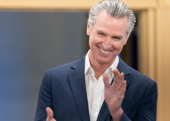 Newsom downplays LGBT issues in an attempt to appear less radically left than other Democrats