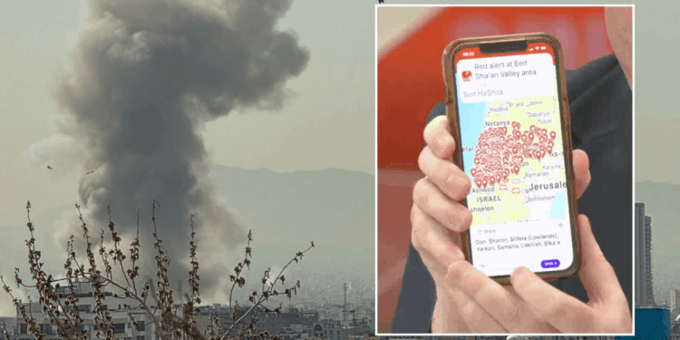 Red alerts bombard Israeli phones as emergency issued to citizens after Iran strikes