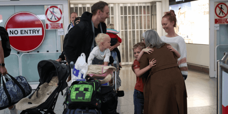 First UK evacuation flight from Oman lands at Stansted after 24-hour delay