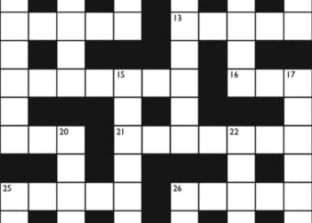 Crossword No. 1762