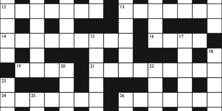 Crossword No. 1762