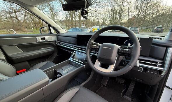 The interior of the Hyundai Santa Fe