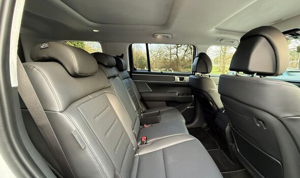 The second row of Hyundai seats