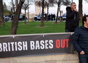 Cypriots demand Britain LEAVE military bases in new territorial dispute