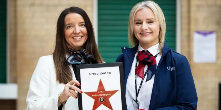 Train driver rewarded with 'Walk of Fame' star at station after saving life of pedestrian struck by locomotive