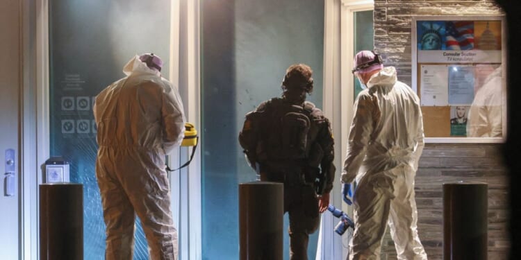 Police investigating possible terror attack after explosion at US embassy