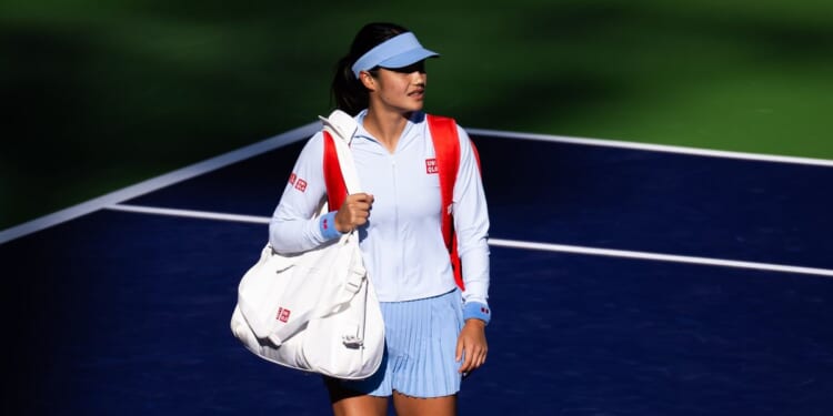 Emma Raducanu crashes out of Indian Wells after 52 minute defeat to Amanda Anisimova