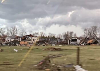 Baseball-sized hail pelts down as 'extremely dangerous' tornado confirmed in US