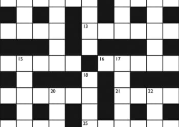 Crossword No. 1763