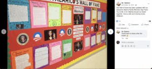 Talarico’s wall of “Obama memoirs.”