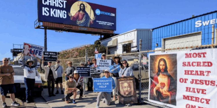 'Christ is King' billboard unveiled in California