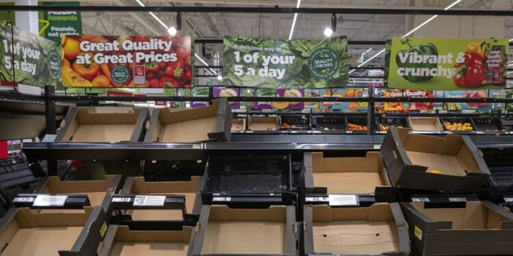 Supermarket shelves could soon be empty, Britain's fruit and vegetable growers warn
