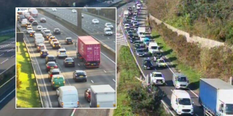 Drivers face traffic standstill after lorry crash causes 'substantial diesel spill'