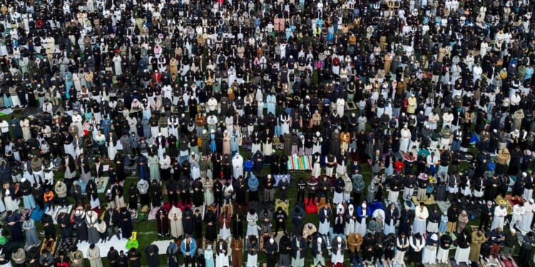 As many as 30,000 Muslims descend on Small Heath Park to celebrate end of Ramadan