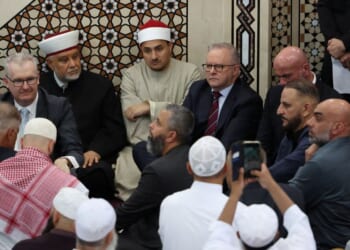 'Diversity is our strength' just hours after being chased out of mosque