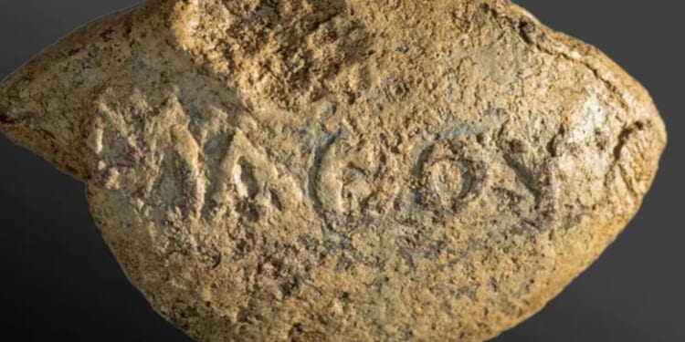 The dark three-word message found inscribed on 2,000 year old bullet | History | News