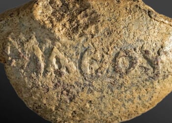 Researchers uncover 2,000-year-old bullet inscribed with ominous message