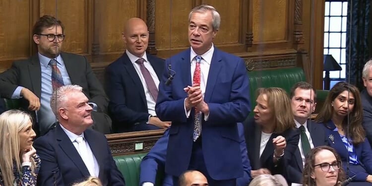 Reform MPs all WALK OUT of PMQs after Keir Starmer takes aim at Nigel Farage