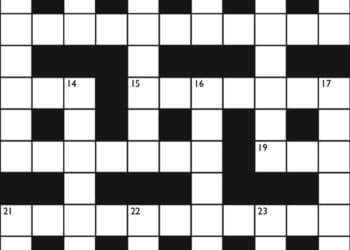 Crossword No. 1765