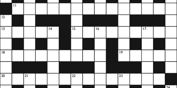 Crossword No. 1765