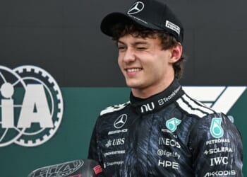 Kimi Antonelli sends message after beating George Russell to clinch pole for Japanese Grand Prix