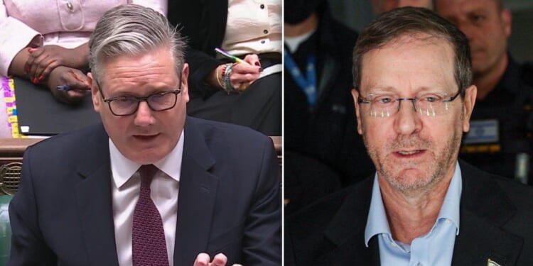 Keir Starmer accused of giving Iran free rein in Britain by Israeli President