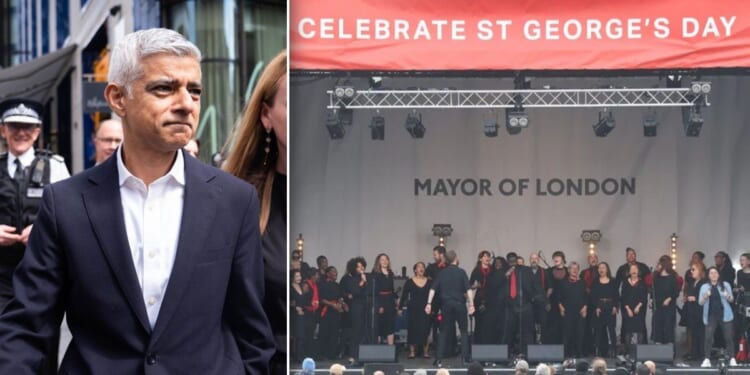 Sadiq Khan announces St George's Day celebration event in Trafalgar Square... but it's not when you think