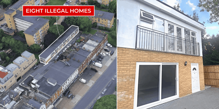 Planning row could force unsuspecting families out of homes after London council reveals they were illegally built
