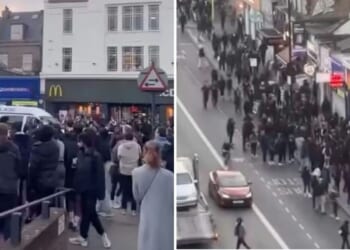 Clapham High Street chaos as youth mob wreak havoc AGAIN days after storming M&S | UK | News