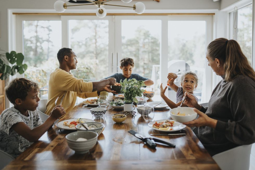 Family meal together