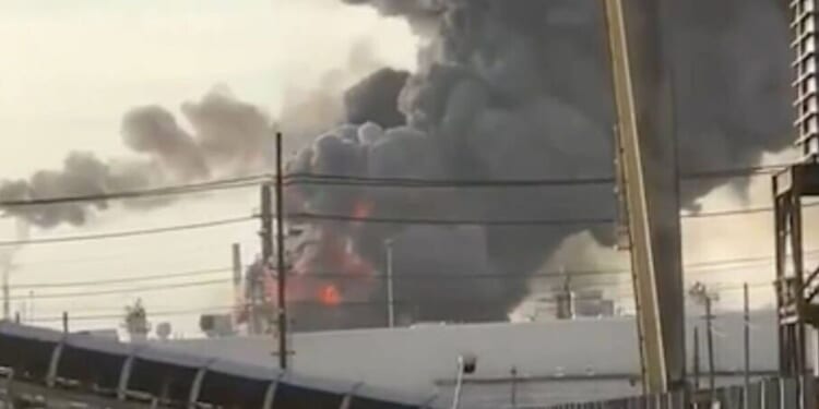 Fire and 'explosion' at huge refinery as smoke fills air | US | News