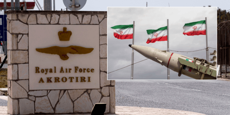 Iran strikes ‘narrowly miss’ British troops in Bahrain and missiles fired at Cyprus as Tehran hits back