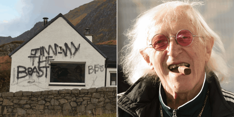 Jimmy Savile's cottage destroyed after years of fury