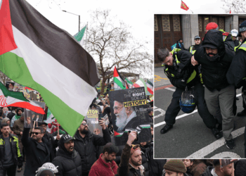 London Iran protest: Thousands of pro-regime demonstrators gather in London for 'hate rally'