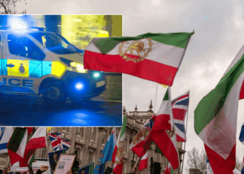 Man arrested in London after 'Iranian anti-regime protester' smashed with bottle