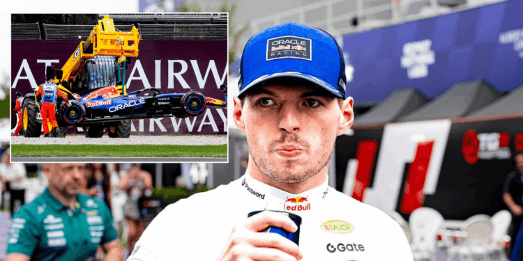 Max Verstappen left furious as Red Bull driver crashes out and George Russell secures pole for Australian Grand Prix