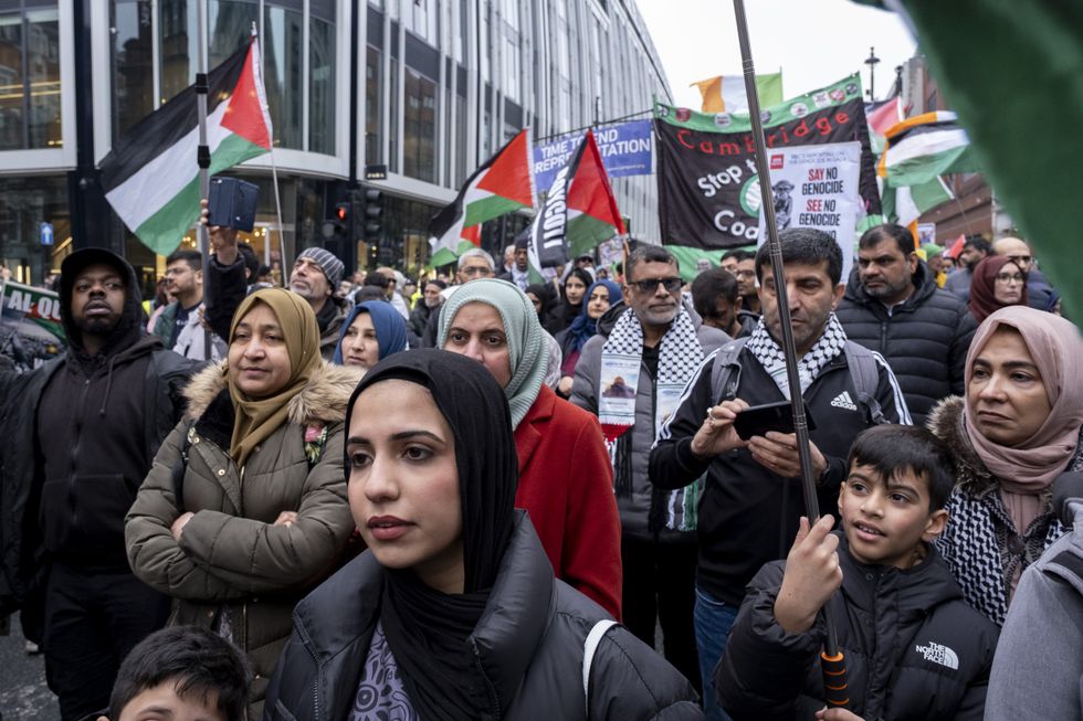 Protesters march through London for an Al-Quds Day rally