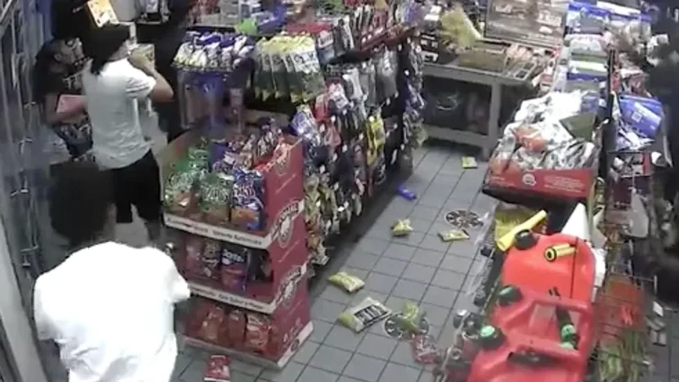 Sacramento gas station ransacking